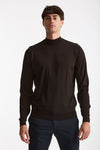 Maglia lupetto in lana marrone uomo John smedley - 1