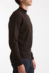 Maglia lupetto in lana marrone uomo John smedley - 4