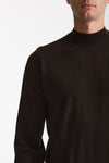 Maglia lupetto in lana marrone uomo John smedley - 5