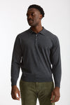 Polo in lana grigio uomo John smedley - 2