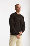 Polo in lana marrone uomo John smedley - 4
