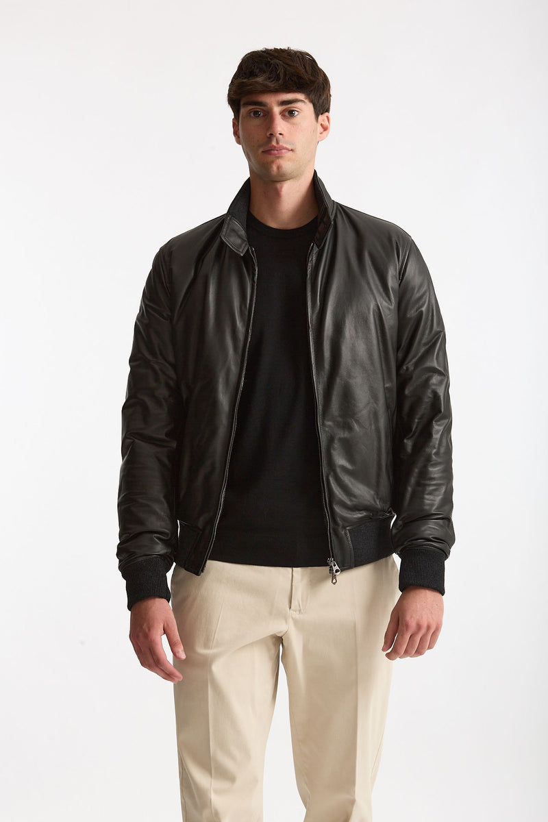 Giubbino NUVOLA NAPPA in pelle nero uomo Stewart - 2