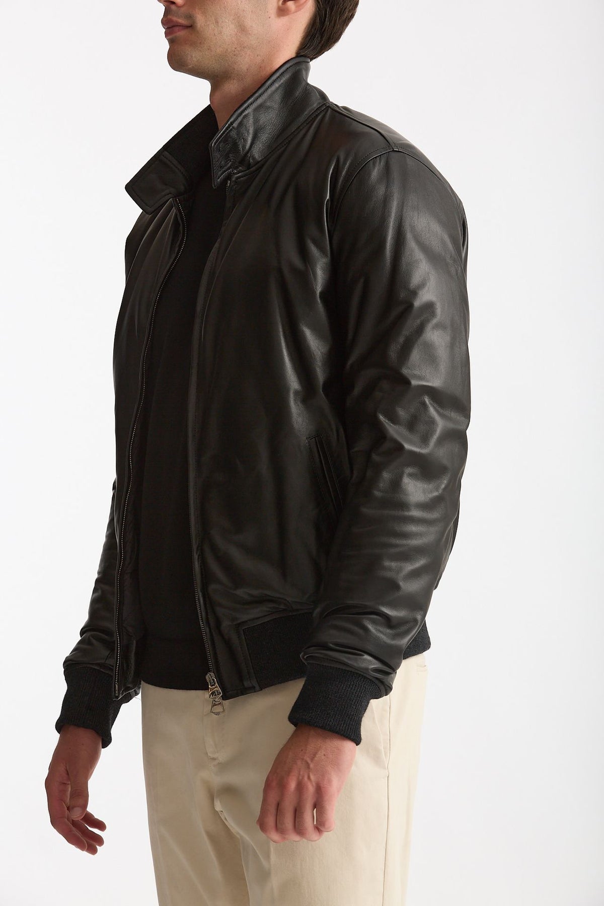Giubbino NUVOLA NAPPA in pelle nero uomo Stewart - 3