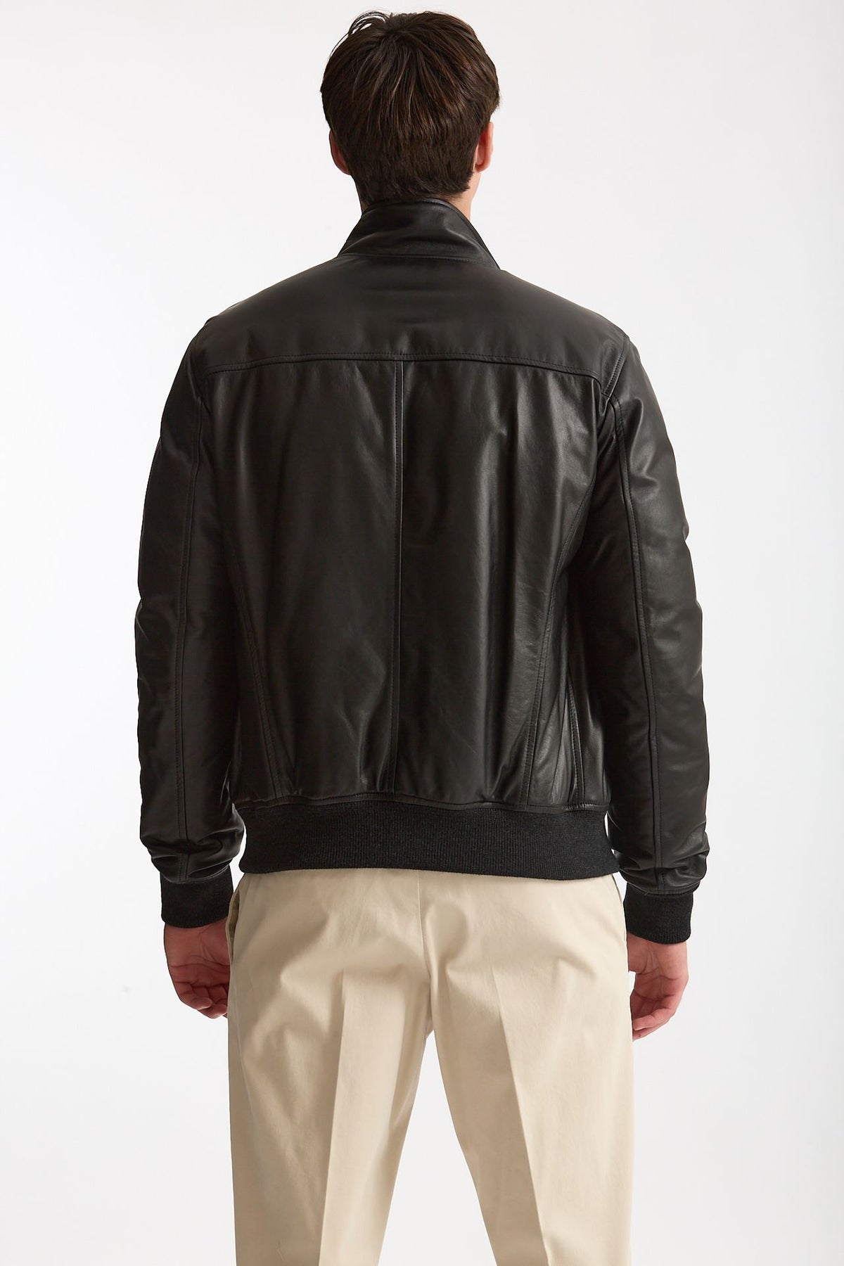 Giubbino NUVOLA NAPPA in pelle nero uomo Stewart - 4