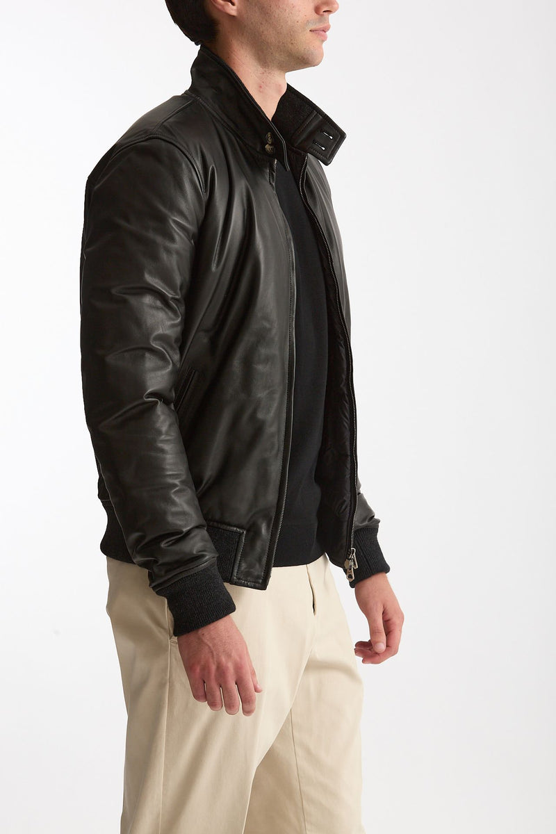 Giubbino NUVOLA NAPPA in pelle nero uomo Stewart - 1