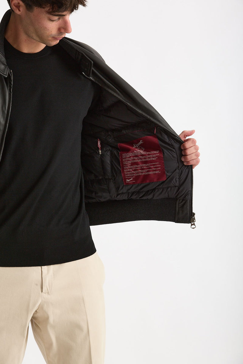 Giubbino NUVOLA NAPPA in pelle nero uomo Stewart - 5
