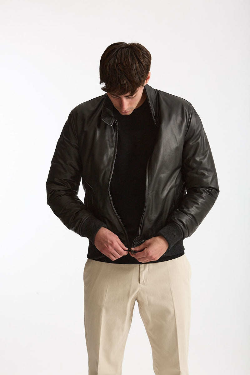 Giubbino NUVOLA NAPPA in pelle nero uomo Stewart - 6