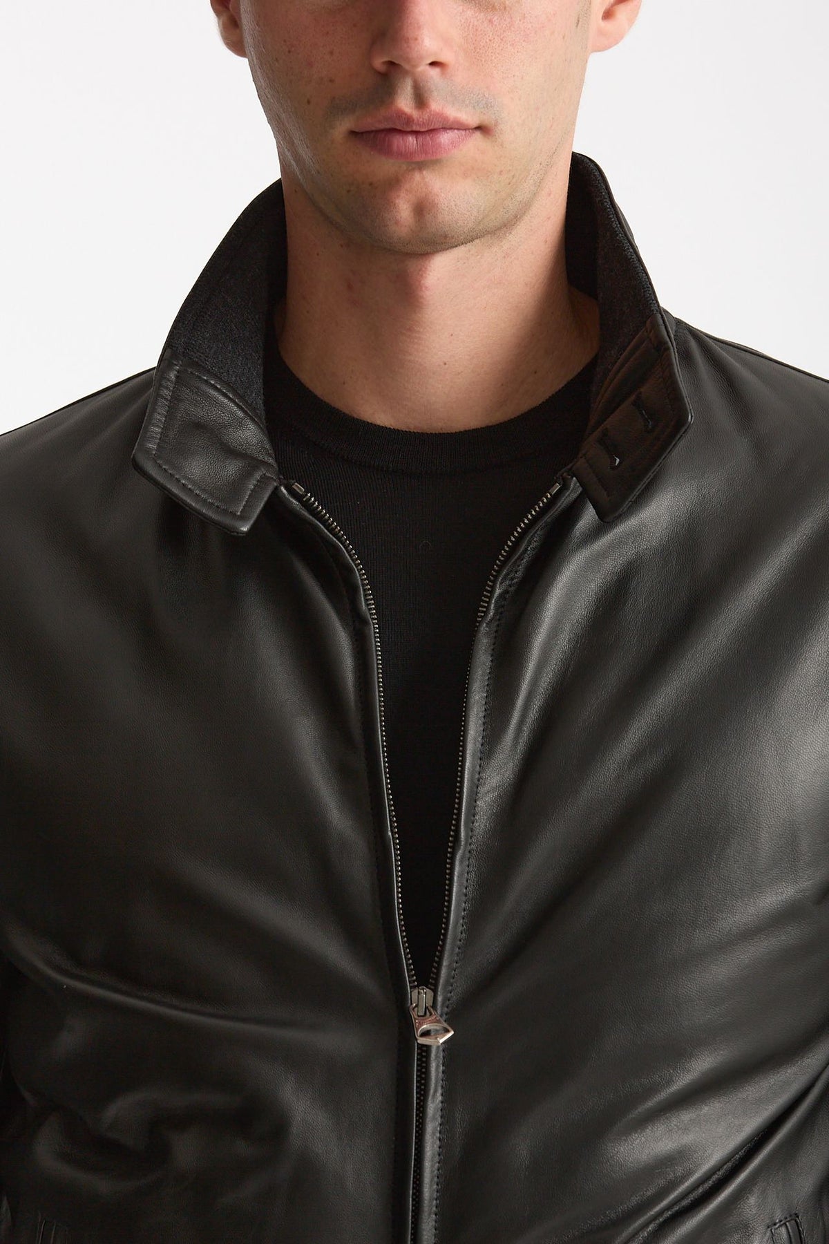 Giubbino NUVOLA NAPPA in pelle nero uomo Stewart - 8