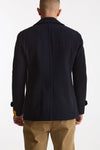 Peacoat in lana blu uomo Tagliatore - 4