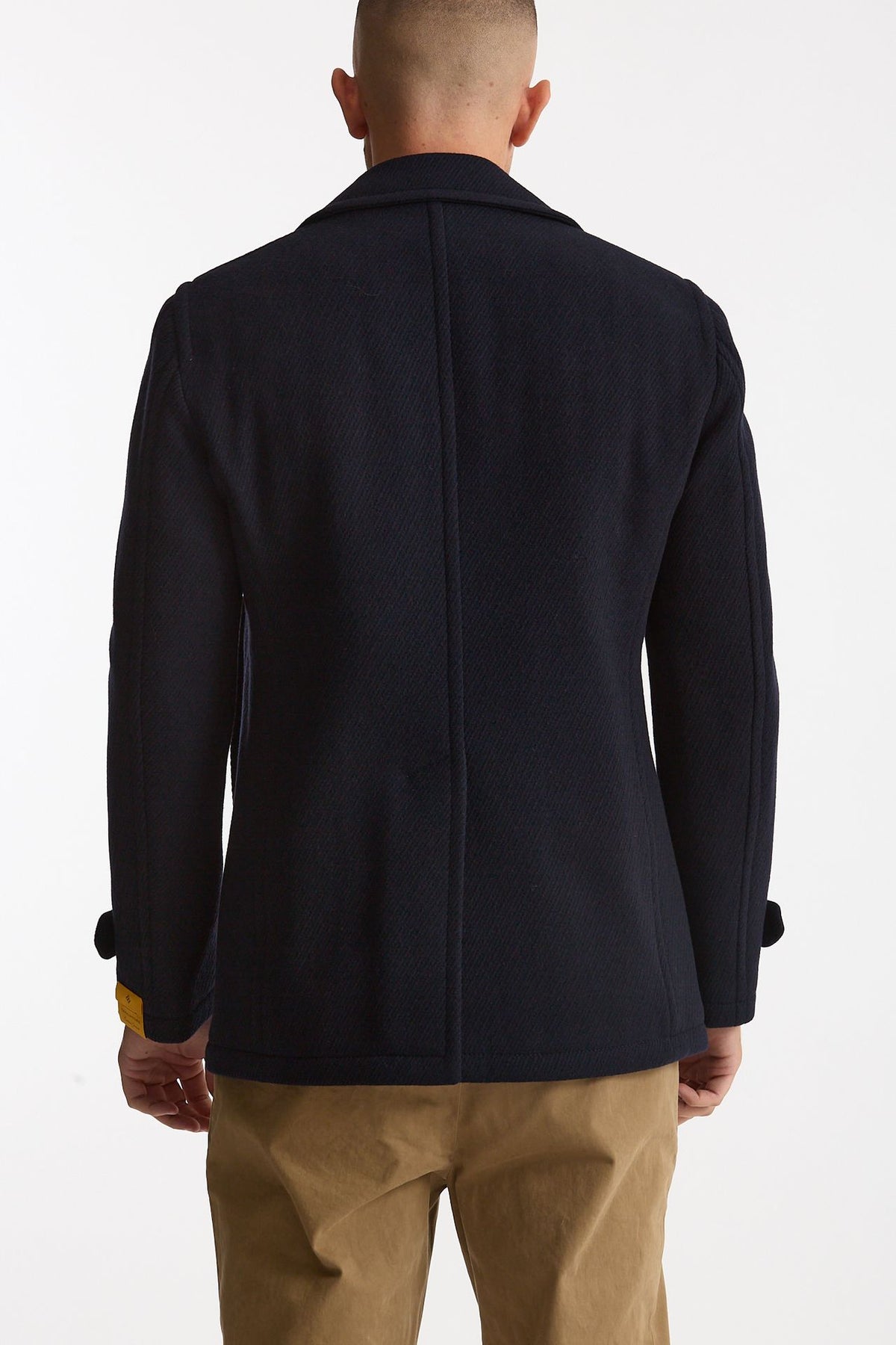 Peacoat in lana blu uomo Tagliatore - 4