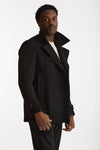 Peacoat in lana nero uomo Tagliatore - 1