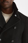Peacoat in lana nero uomo Tagliatore - 6