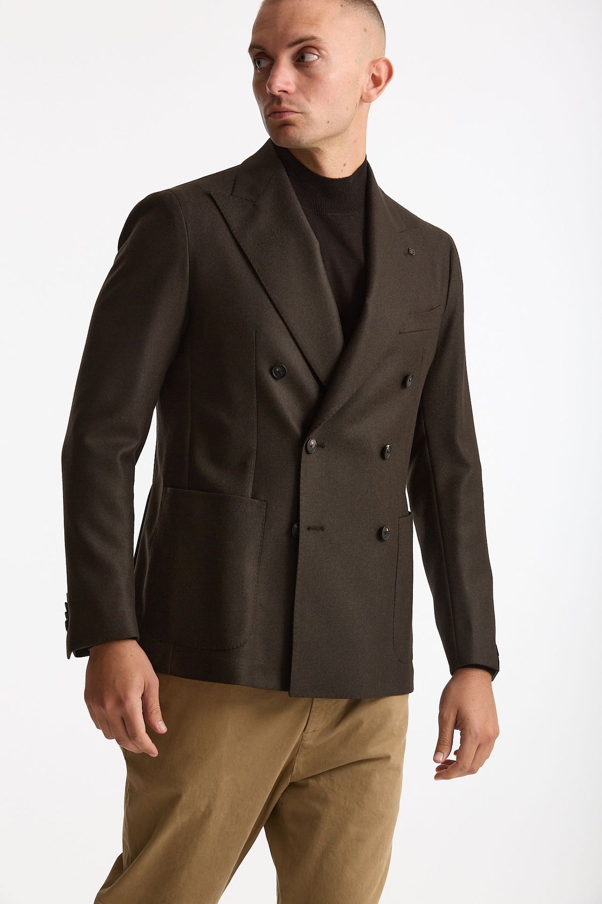 Giacca MONTECARLO doppio petto marrone uomo Tagliatore - 1