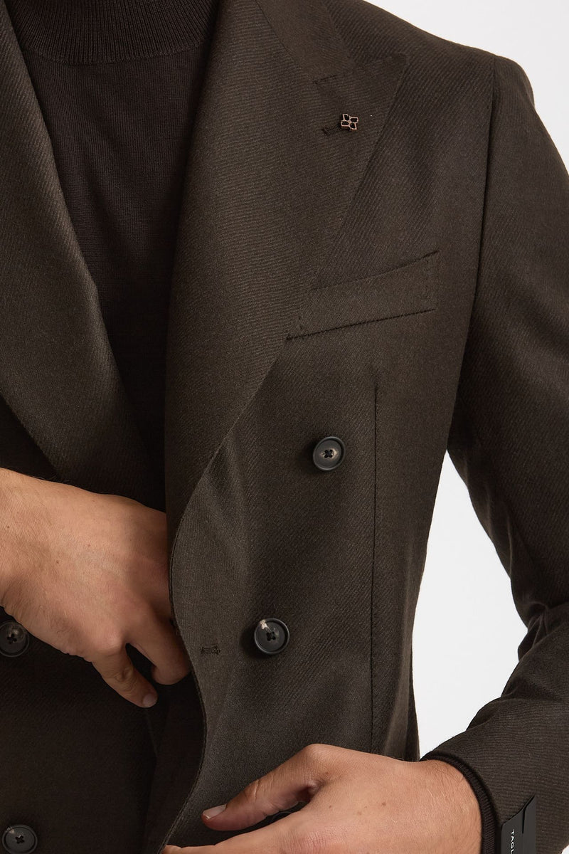 Giacca MONTECARLO doppio petto marrone uomo Tagliatore - 5
