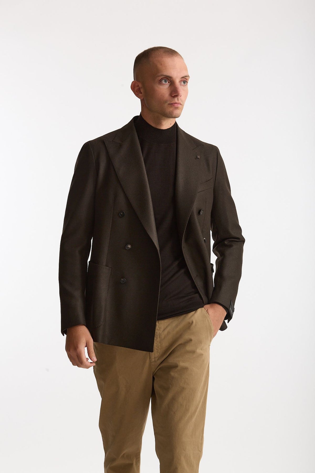 Giacca MONTECARLO doppio petto marrone uomo Tagliatore - 7
