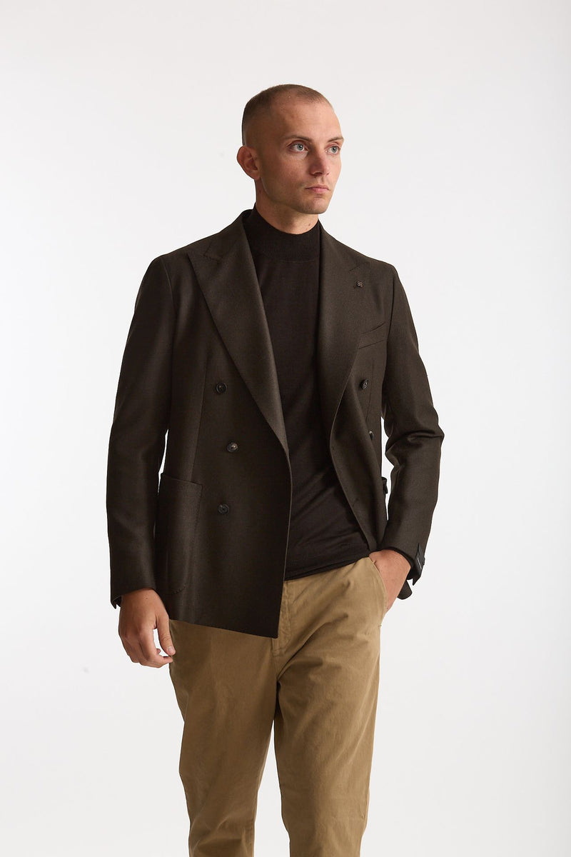 Giacca MONTECARLO doppio petto marrone uomo Tagliatore - 7