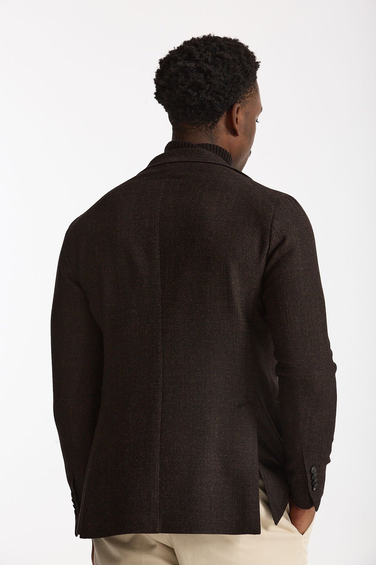 Giacca MONTECARLO monopetto marrone uomo Tagliatore - 4
