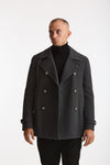 Peacoat in lana grigio uomo Tagliatore - 2