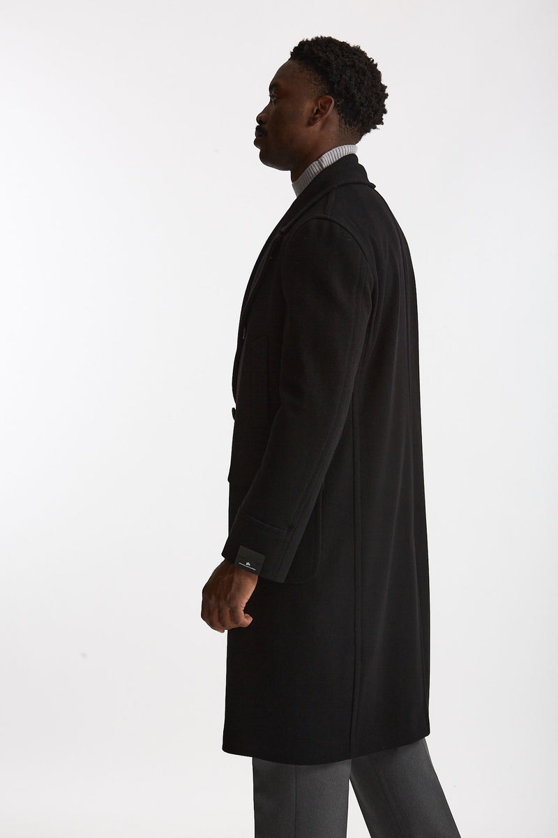 Cappotto PINO LERARIO doppiopetto nero uomo Tagliatore - 2
