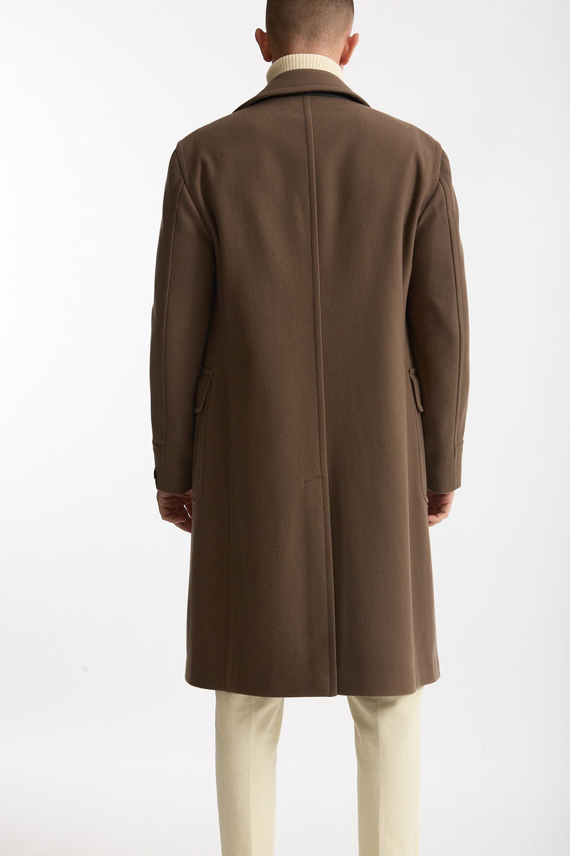 Cappotto PINO LERARIO doppiopetto cammello uomo Tagliatore - 3