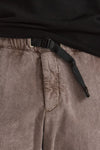 Pantalone in velluto lavato stretch grigio uomo White sand - 6