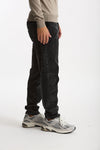 Pantalone in velluto lavato stretch nero uomo White sand - 4