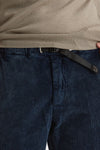 Pantalone in velluto lavato stretch blu uomo White sand - 6