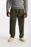 Pantalone Cotone fermo verde militare uomo White sand - 2