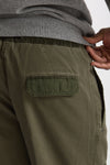Pantalone Cotone fermo verde militare uomo White sand - 7