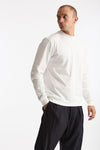 T-shirt manica lunga in cotone bianco uomo Woc - 1