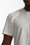 T-shirt girocollo in cotone bianco uomo Woc - 5