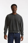 Felpa girocollo in cotone lavato grigio uomo Woc - 2