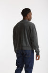 Felpa girocollo in cotone lavato grigio uomo Woc - 4
