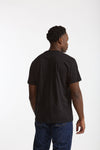 T-shirt girocollo in cotone nero uomo Woc - 4