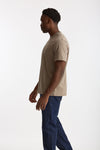 T-shirt girocollo in cotone tortora uomo Woc - 2