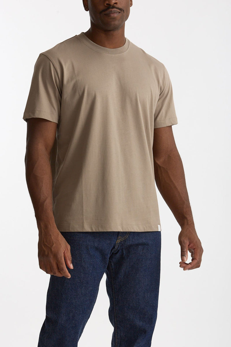 T-shirt girocollo in cotone tortora uomo Woc - 4