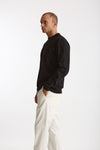 T-shirt manica lunga in cotone nero uomo Woc - 1