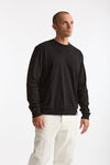 T-shirt manica lunga in cotone nero uomo Woc - 4