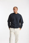 Felpa girocollo in cotone blu uomo Woc - 1