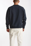Felpa girocollo in cotone blu uomo Woc - 3