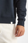 Felpa girocollo in cotone blu uomo Woc - 5