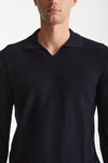 Maglia polo in lana blu uomo Zanone - 5