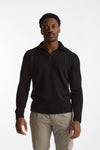 Maglia polo in lana nero uomo Zanone - 2