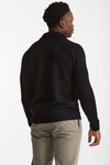 Maglia polo in lana nero uomo Zanone - 4