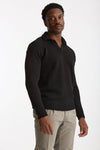 Maglia polo in lana nero uomo Zanone - 1