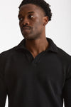 Maglia polo in lana nero uomo Zanone - 5