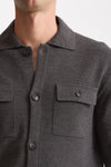 Cardigan in lana grigio uomo Zanone - 6