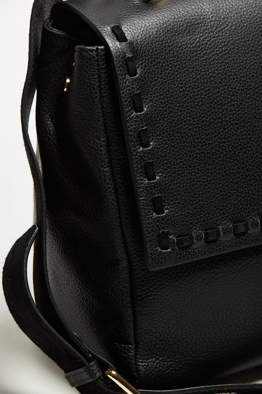 Borsa ELETTRA in pelle nero