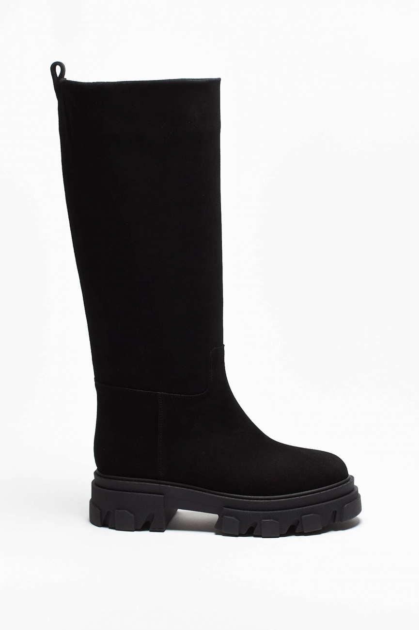 Stivali PERNI 07 in suede nero