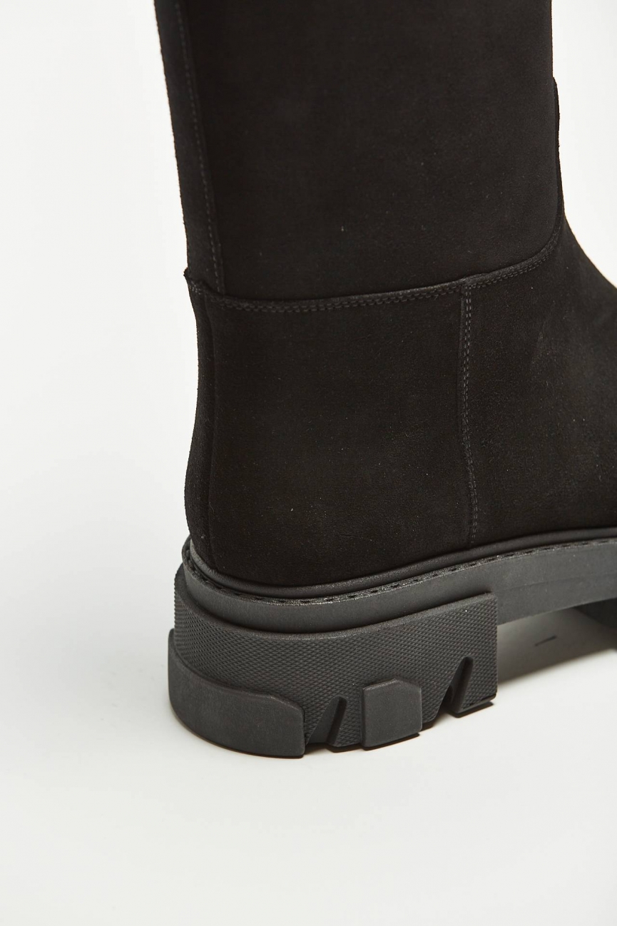 Stivali PERNI 07 in suede nero